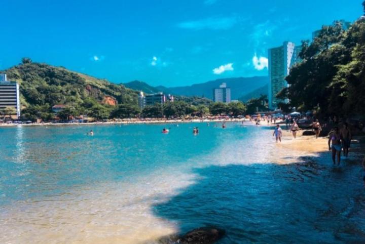 Apartamento Dona Frida Prainha Com Wifi Pe Na Areia Caraguatatuba Εξωτερικό φωτογραφία